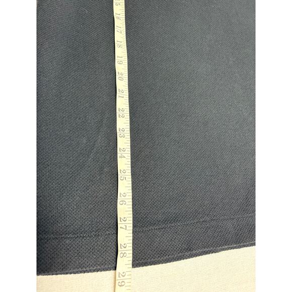 Fred Perry Funnel Neck Pique Polo Shirt Black Half Zip Neck Size XL Short Sleeve - Picture 9 of 9